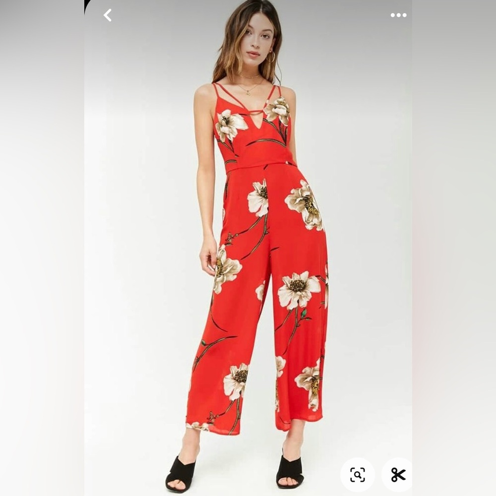 COPY - Forever 21 floral jumpsuit